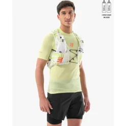 Rugzakken & Drinksystemen < Compressport UtRun Evo Pack 10 Drinkrugzak - sugar/green camo