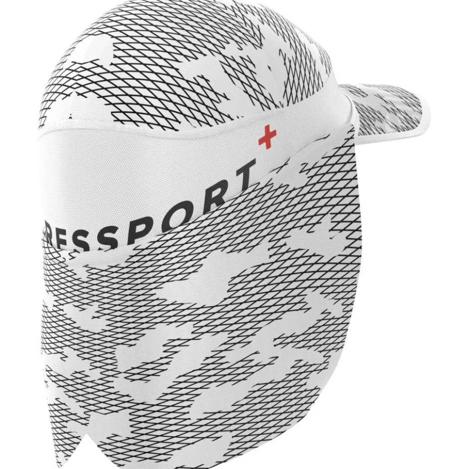 Mutsen En Doeken|Mutsen < Compressport Ice Cap Sun Shade - white