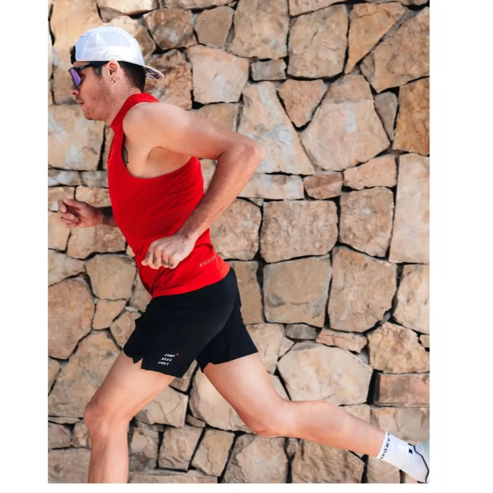 Compressport Pro Marathon Sokken v2.0 - wit/zwart