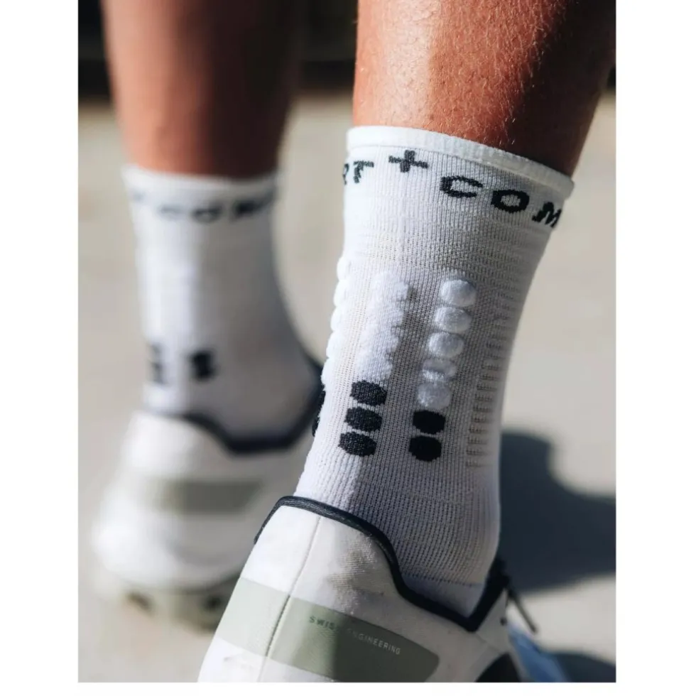 Compressport Pro Marathon Sokken v2.0 - wit/zwart