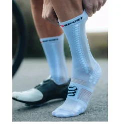 Compressport Pro Racing Bike Compressiesokken v4.0 - wit/zwart