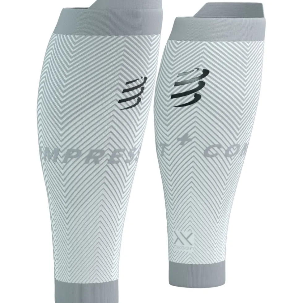 Compressport R2 Oxygen Kuitcompressoren - white/nebel grey