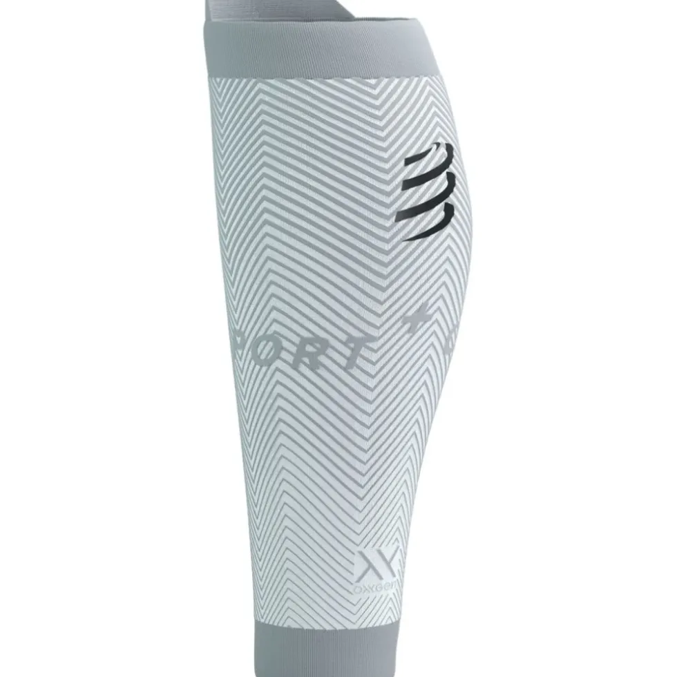 Compressport R2 Oxygen Kuitcompressoren - white/nebel grey