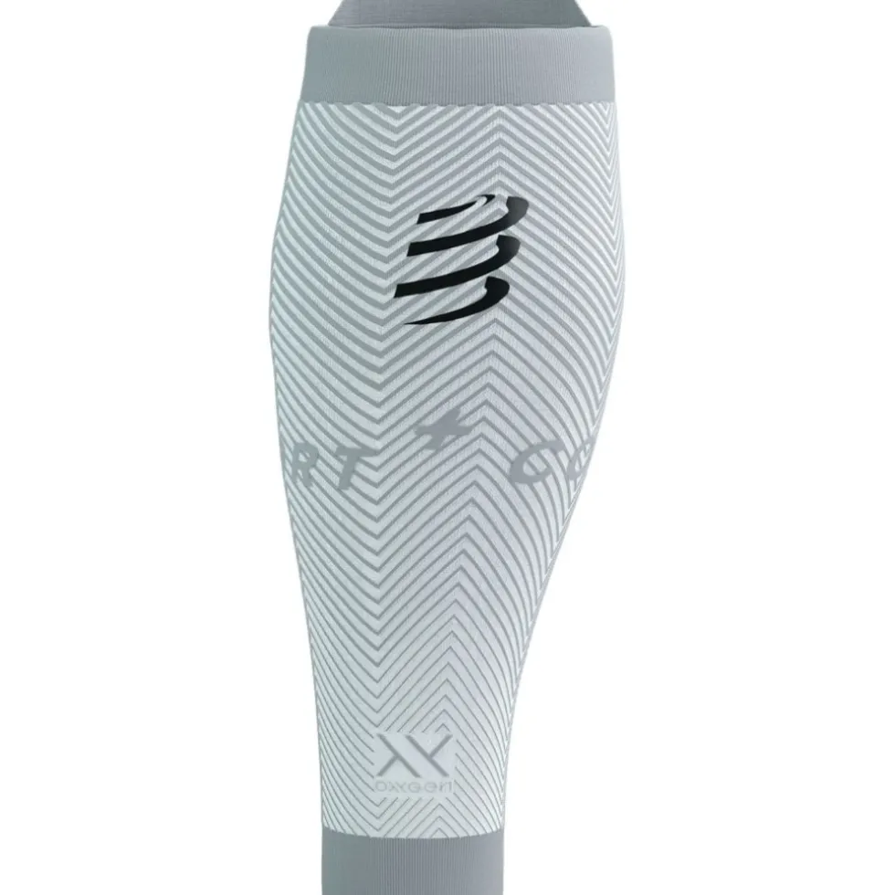 Compressport R2 Oxygen Kuitcompressoren - white/nebel grey