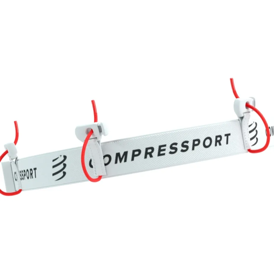 Accessoires < Compressport Startnummerlint - wit