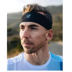 Compressport Thin On/Off Hoofdband - zwart/wit