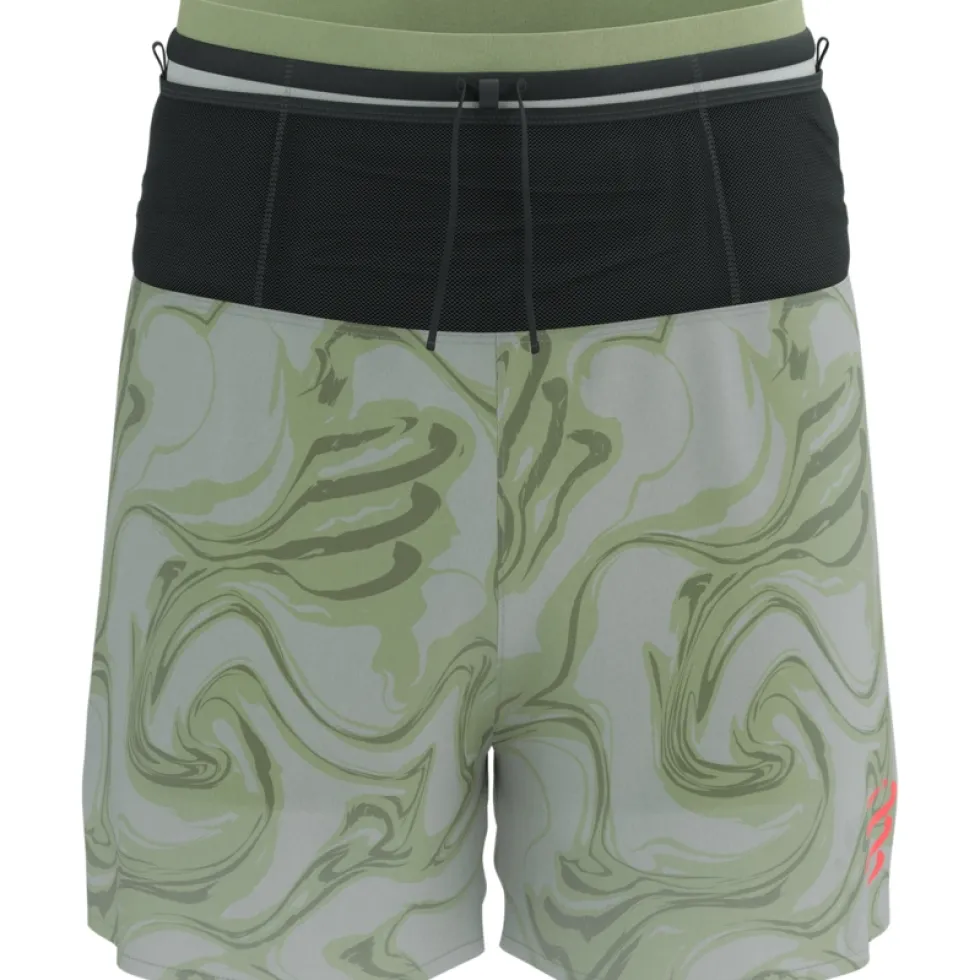 Compressport Trail Racing 2-in-1 Short Heren - green camo
