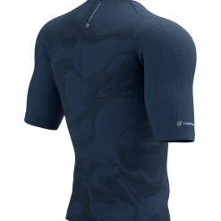 Compressport Tri Postural Aero Shirt met Korte Mouwen Heren - indigo print