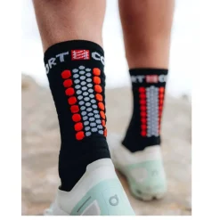 Compressport Ultra Trail Compressiesokken v2.0 - black/white/core red