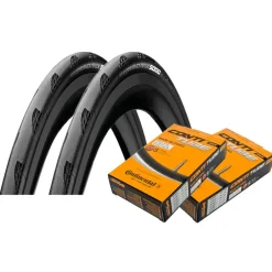 Banden < Continental Grand Prix 5000 Set - 2x Vouwband + Race Binnenband - 23-622 - zwart