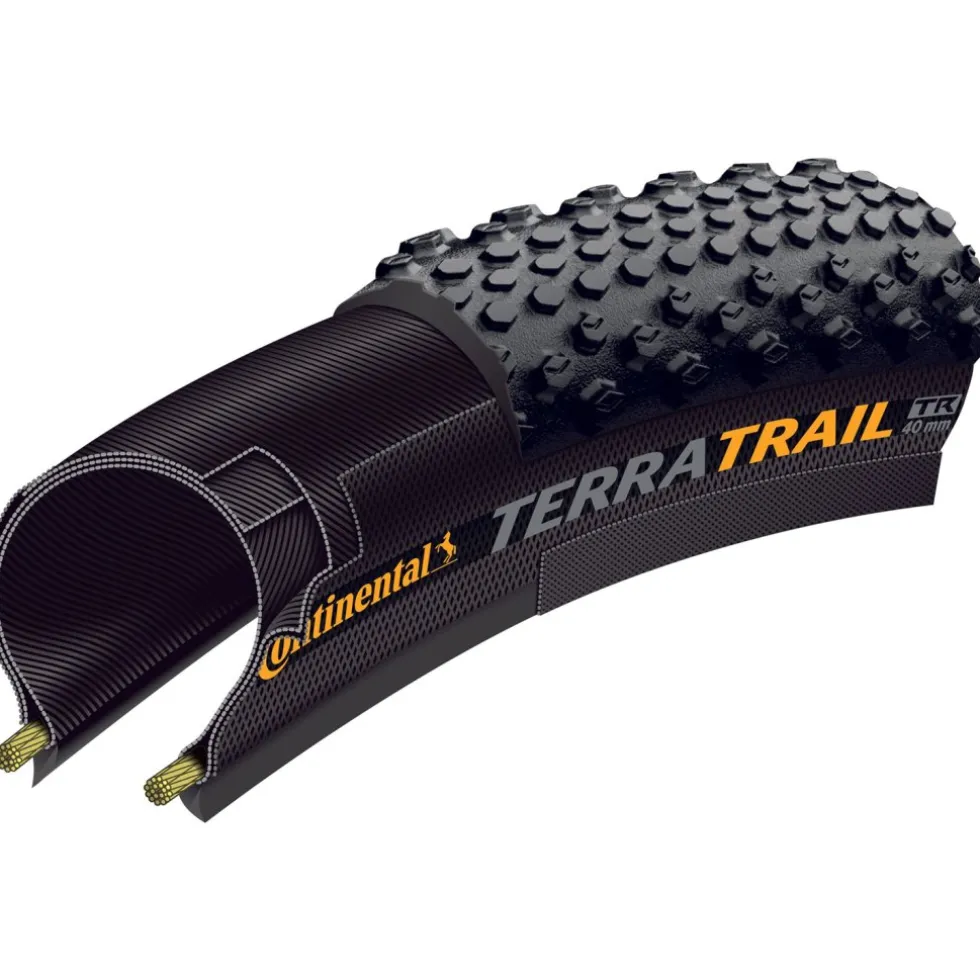 Continental Terra Trail Vouwband - Gravel | ShieldWall - 45-622 | zwart/bruin