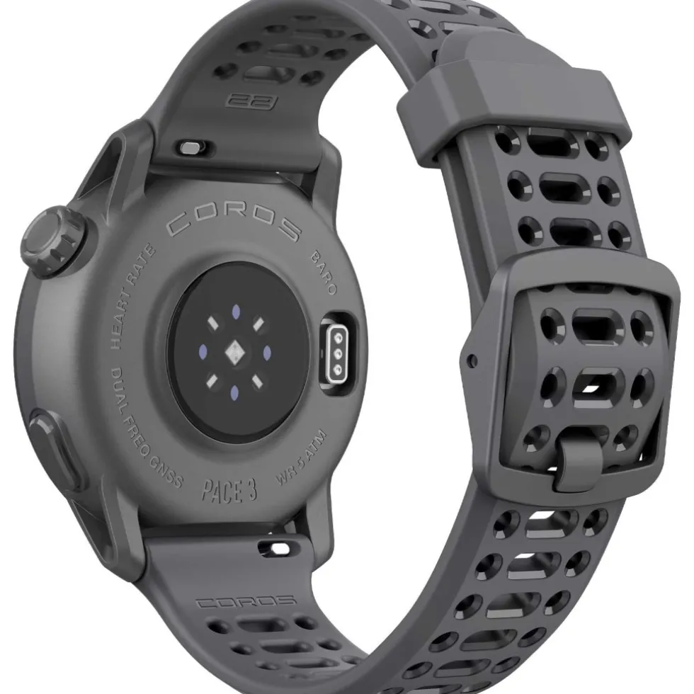 COROS PACE 3 GPS Multisporthorloge - Siliconen Armband - Zwart