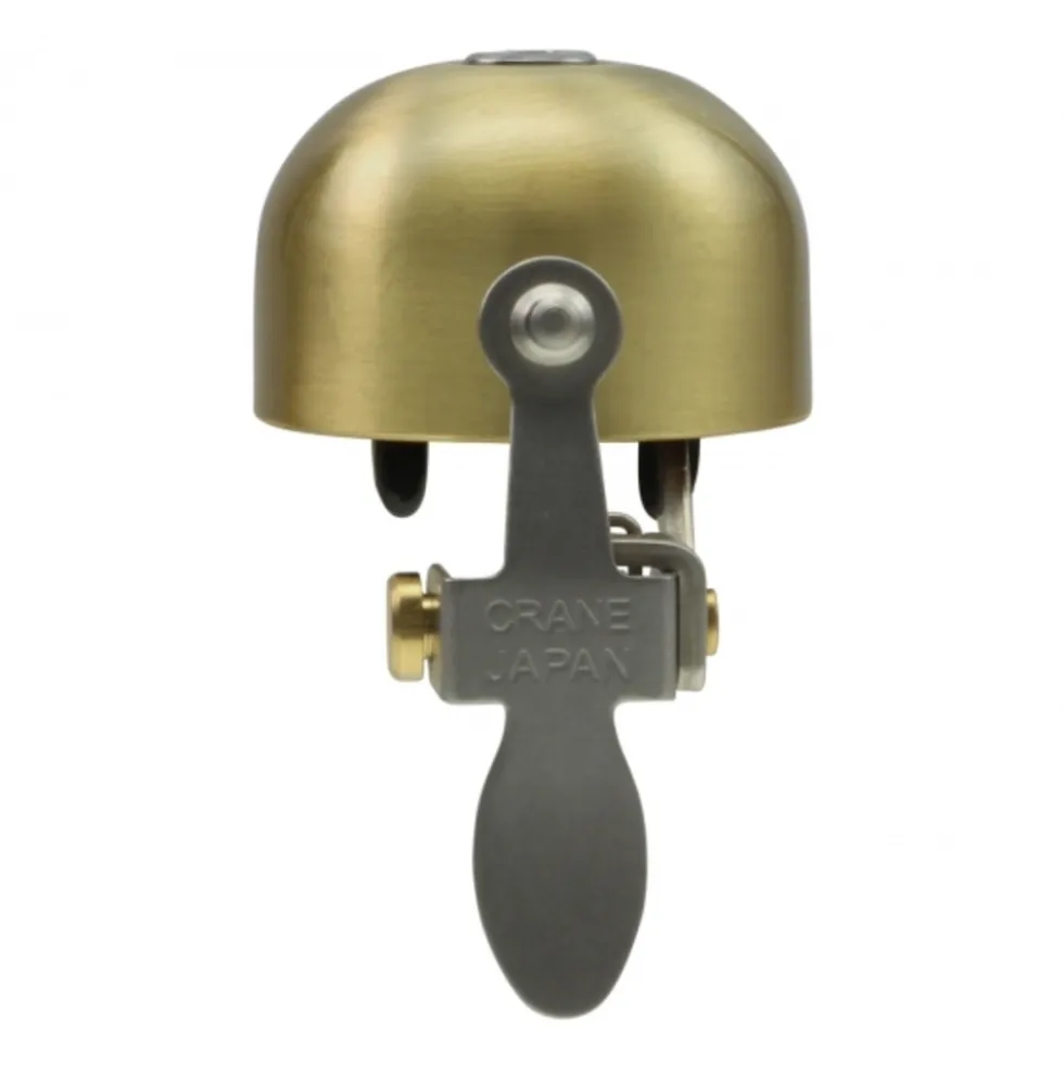 Crane Bell Co. E-NE Fietsbel - matte gold