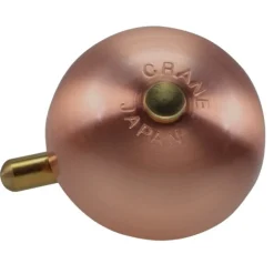 Bellen < Crane Bell Co. Mini Karen Fietsbel - Die Cast Mount - brushed copper