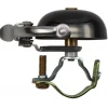 Crane Bell Co. Mini Suzu Fietsbel - Steel Band Mount - neo black