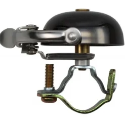 Crane Bell Co. Mini Suzu Fietsbel - Steel Band Mount - neo black