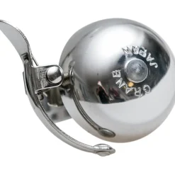 Bellen < Crane Bell Co. Mini Suzu Fietsbel - Steel Band Mount - polished silver