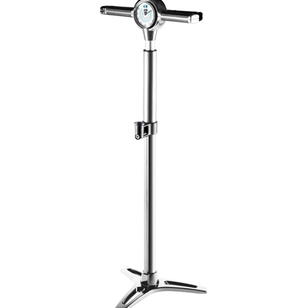 Crankbrothers Klic Floor Pump with analog Manometer - silver