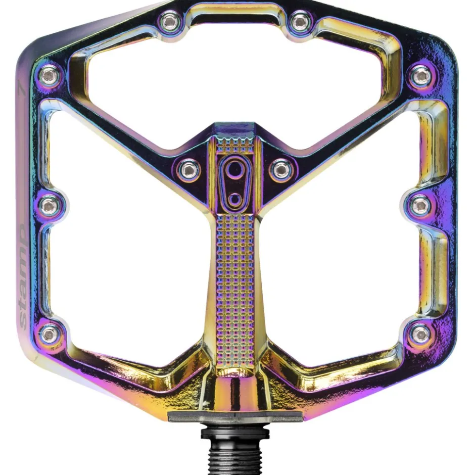Platformpedalen < Crankbrothers Stamp 7 Large Platformpedalen - Limited Edition - oil slick