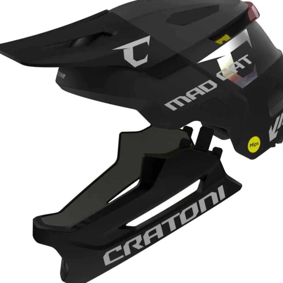 CRATONI MadCat MIPS Fietshelm Kinder - white-black matt