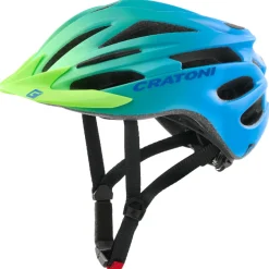 Helmen Kinderen < CRATONI Pacer Jr. Jeugd Fietshelm - green-blue matt