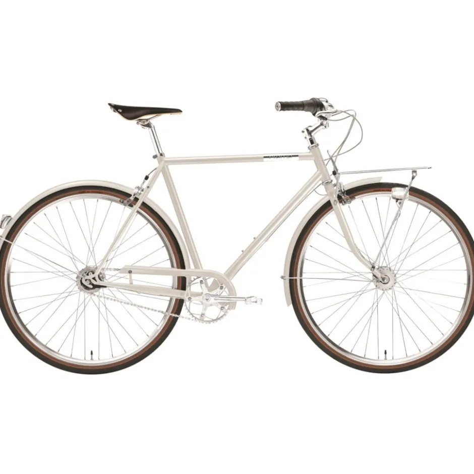 Urban Fietsen < Creme Cycles CAFERACER Man Doppio - Men Citybike - 2023 - dune dust