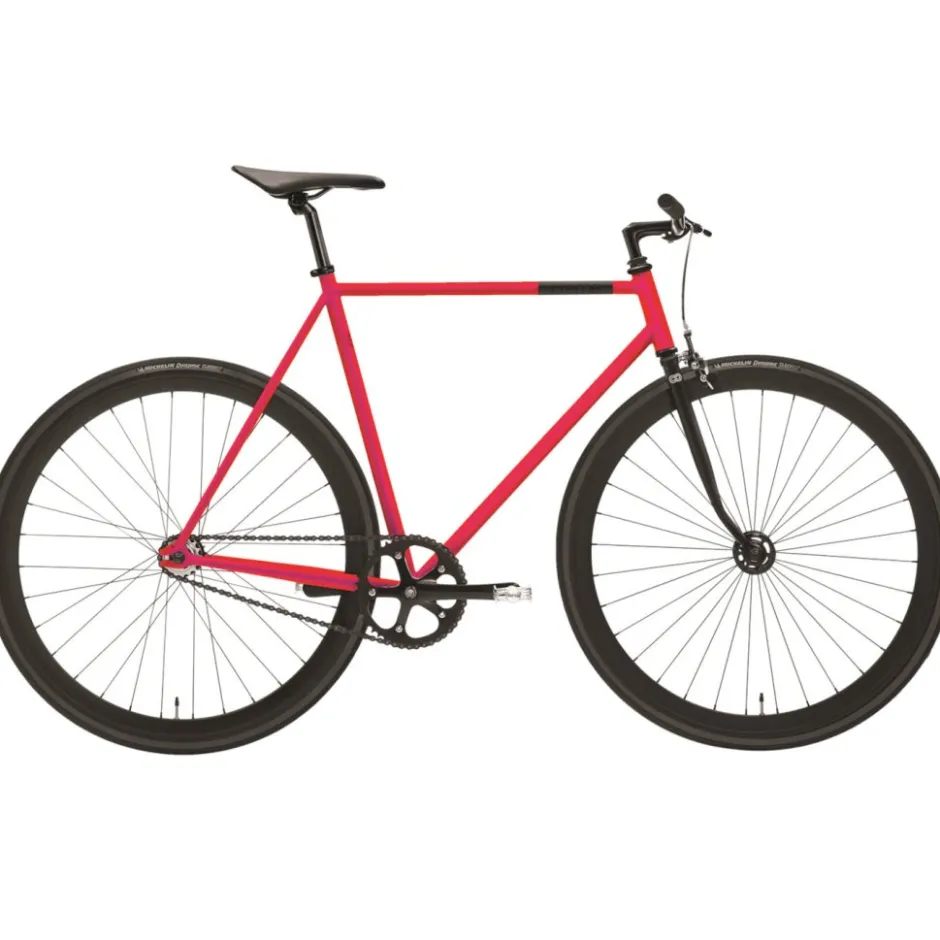 Urban Fietsen < Creme Cycles VINY Uno - ingepeed Urban Bike - 2023 - neon red