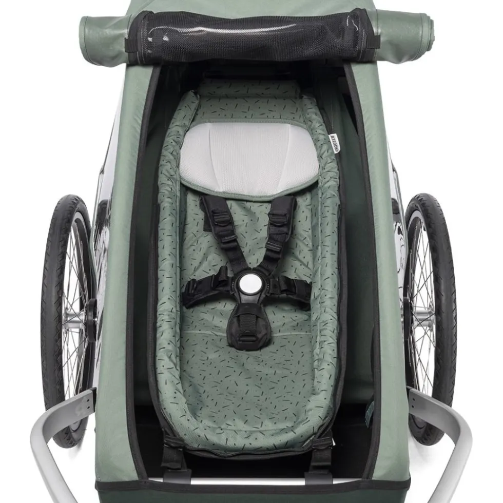 Croozer Baby Seat for Kid Bike Trailer from Model Year 2014 - blossom red