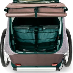 Croozer Kid Vaaya 2 - Bike Trailer for 2 Kids - blossom red