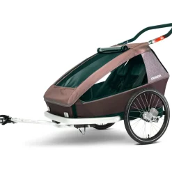Croozer Kid Vaaya 2 - Bike Trailer for 2 Kids - blossom red