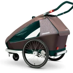 Croozer Kid Vaaya 2 - Bike Trailer for 2 Kids - blossom red