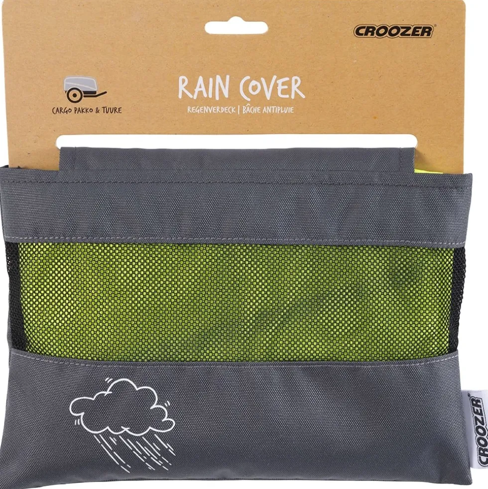 Croozer Rain Cover for Bike Trailers Cargo 2018/2019 & Pakko / Tuure from 2020 - lightening yellow