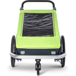 Croozer Rain Cover for Kid 2-Seat Bike Trailer - lightning yellow