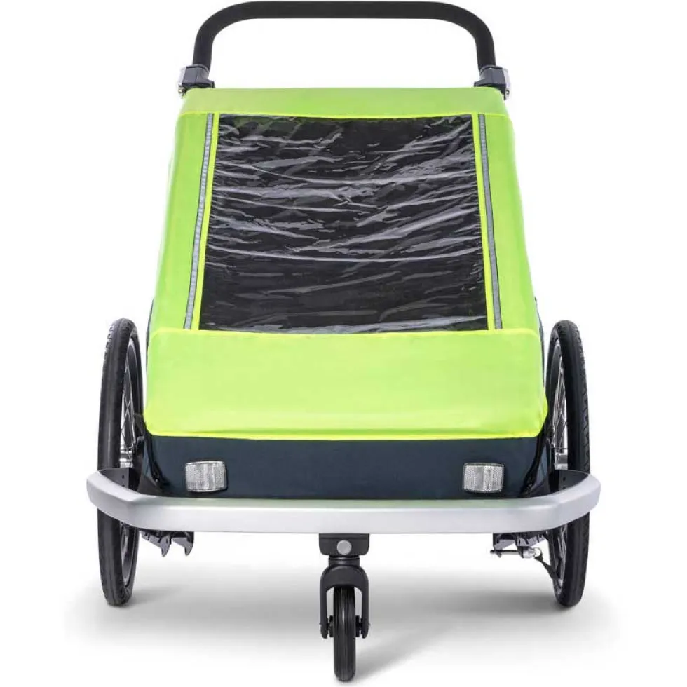 Croozer Rain Cover for Kid 2-Seat Bike Trailer - lightning yellow