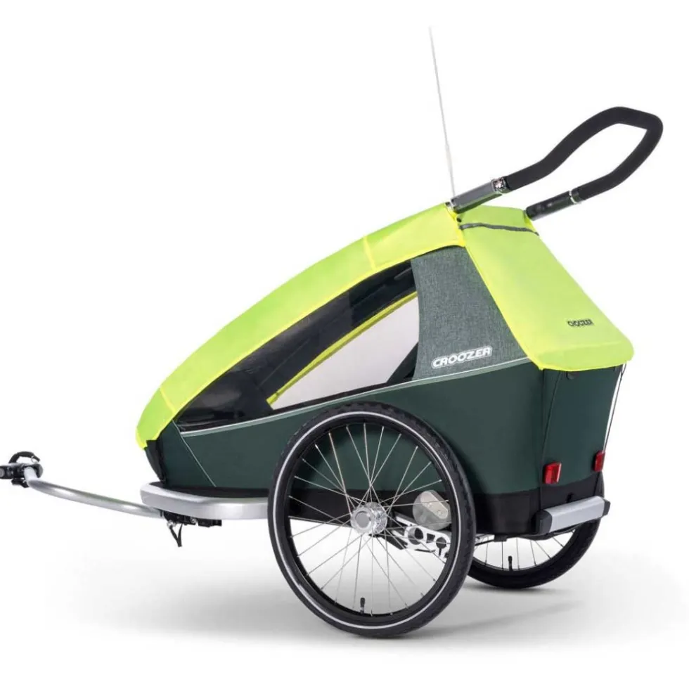 Croozer Rain Cover for Kid 2-Seat Bike Trailer - lightning yellow