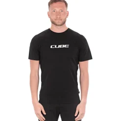 CUBE After Race Organic Classic Logo T-Shirt Heren - zwart