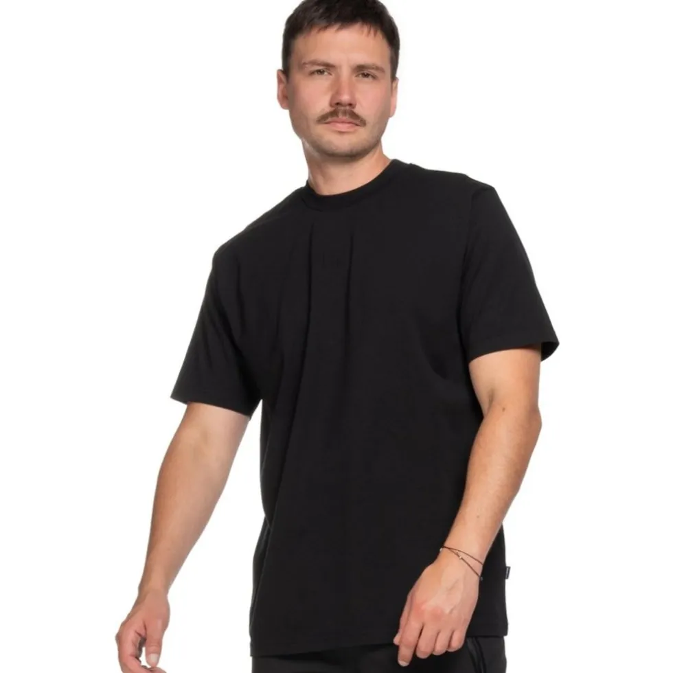 CUBE After Race Organic Embossed Gravity Fit T-Shirt Heren - zwart