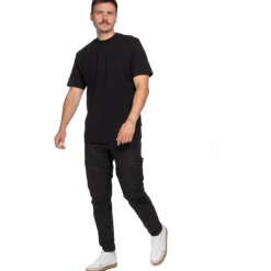 CUBE After Race Organic Embossed Gravity Fit T-Shirt Heren - zwart