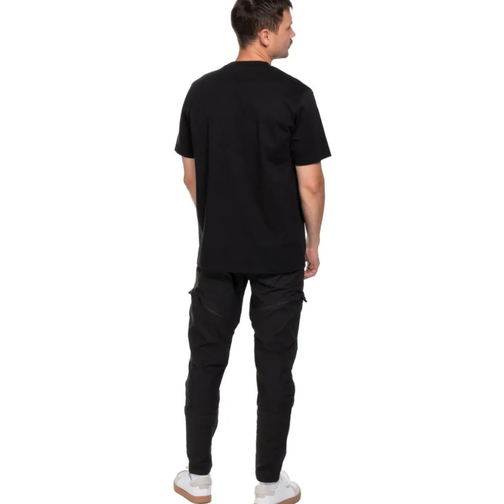 CUBE After Race Organic Embossed Gravity Fit T-Shirt Heren - zwart