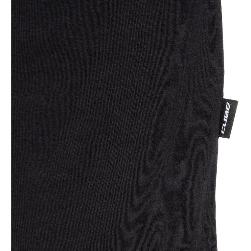 CUBE After Race Organic Embossed Gravity Fit T-Shirt Heren - zwart