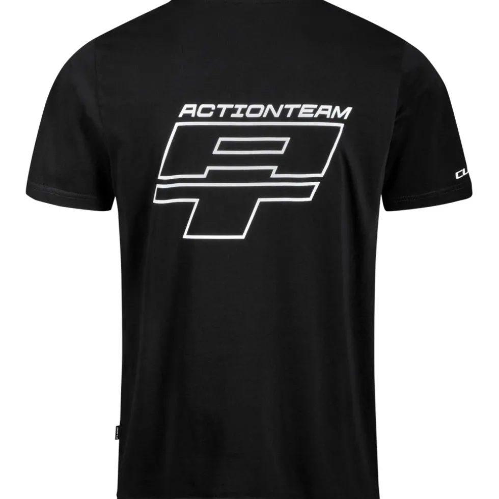CUBE After Race Organic X Actionteam Gravity Fit T-Shirt Heren - black´n´white