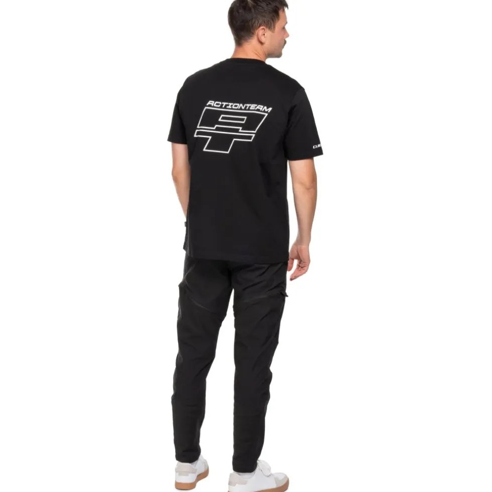 CUBE After Race Organic X Actionteam Gravity Fit T-Shirt Heren - black´n´white