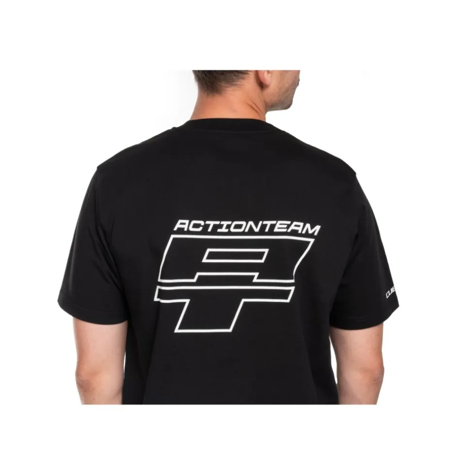CUBE After Race Organic X Actionteam Gravity Fit T-Shirt Heren - black´n´white