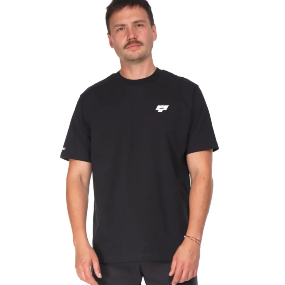 CUBE After Race Organic X Actionteam Gravity Fit T-Shirt Heren - black´n´white