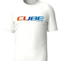 CUBE Organic T-Shirt Heren - TEAMLINE wit