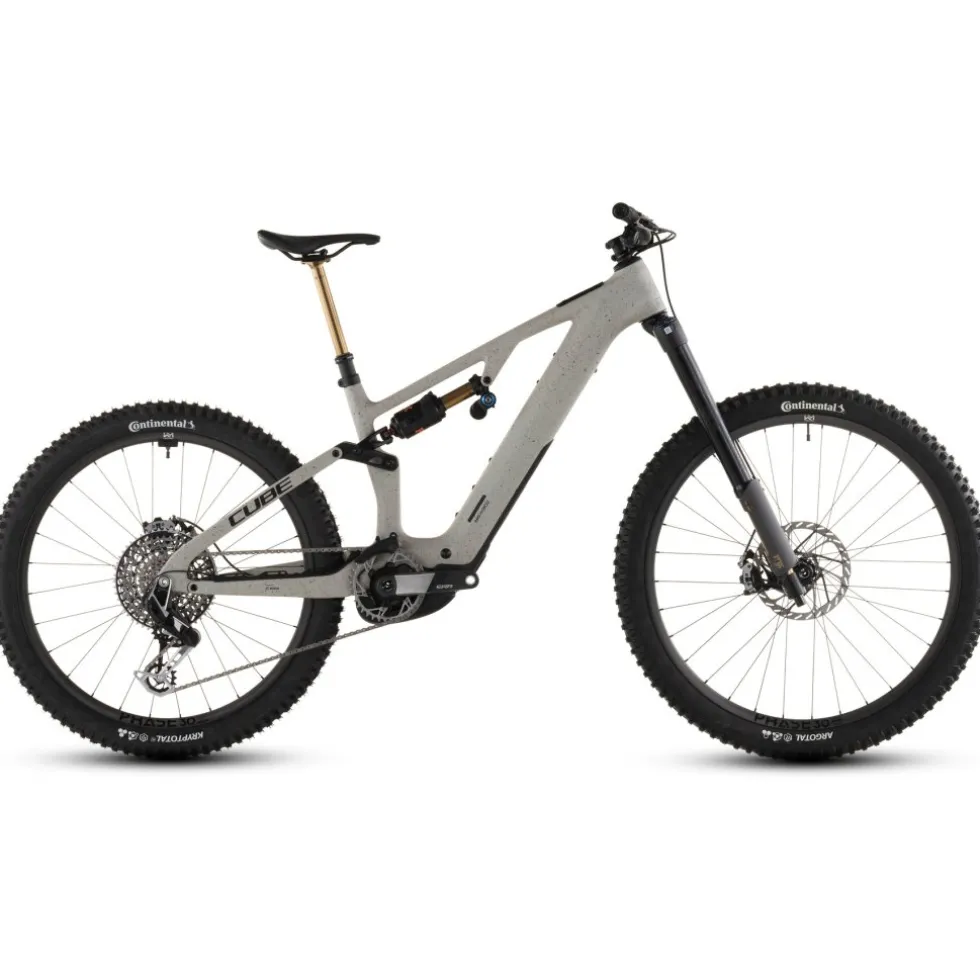CUBE AMS HYBRID 177 C:62 SUPER TM 600X - 29" Carbon E-Mountainbike - 2026 - reedbeigegrit / orange