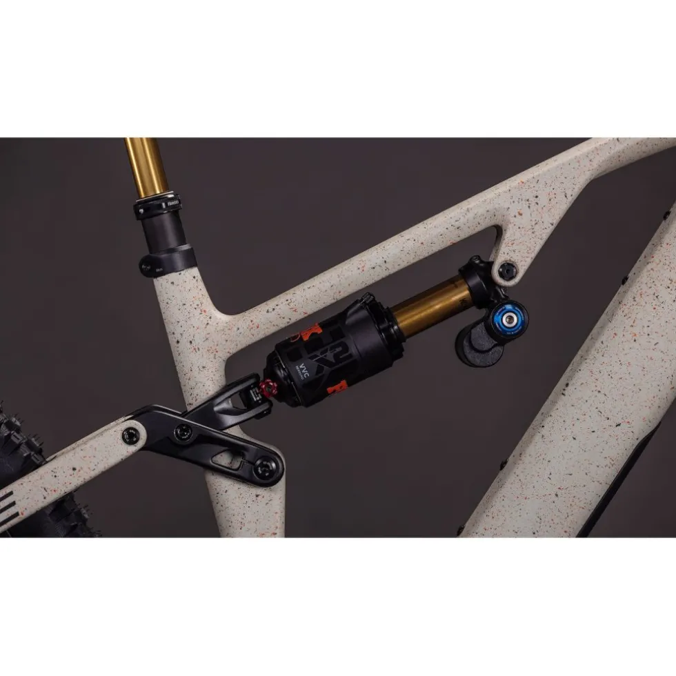 CUBE AMS HYBRID 177 C:62 SUPER TM 600X - 29" Carbon E-Mountainbike - 2026 - reedbeigegrit / orange