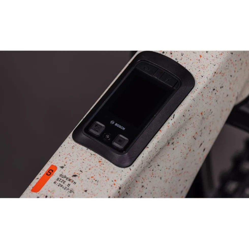 CUBE AMS HYBRID 177 C:62 SUPER TM 600X - 29" Carbon E-Mountainbike - 2026 - reedbeigegrit / orange
