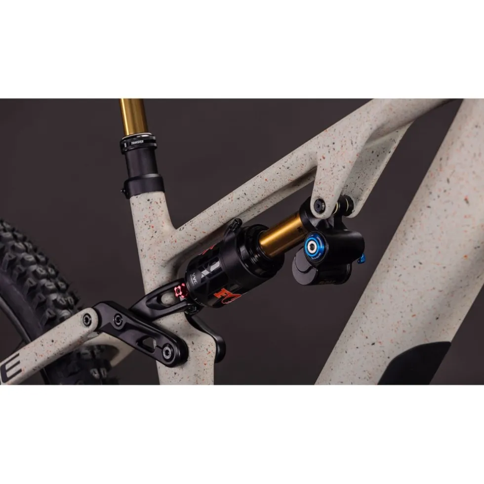 CUBE AMS HYBRID 177 C:62 SUPER TM 600X - 29" Carbon E-Mountainbike - 2026 - reedbeigegrit / orange