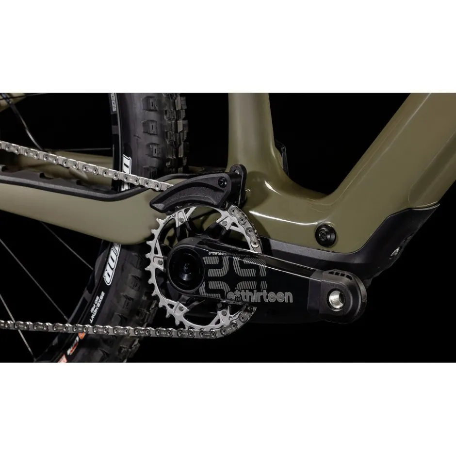 Elektrische Fietsen|E-Mtb Full Suspension < CUBE AM HYBRID ONE44 C:68X UPER TM 400X - 29" Carbon E-Mountainbike - 2025 - dutyolive / gold
